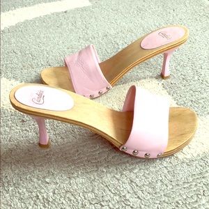 Candie's pink sandals. RARE. Vintage size 7
